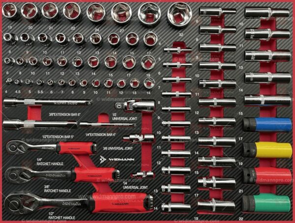 WIDMANN TOOLS CABINET 8 LAYERS RED