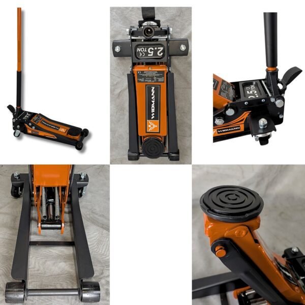 widmann floor jack with pedal orange 8