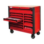 WIDMANN JUMBO WOOD FINISH TROLLEY - 13 Drawers - RED  -(324 PCS)